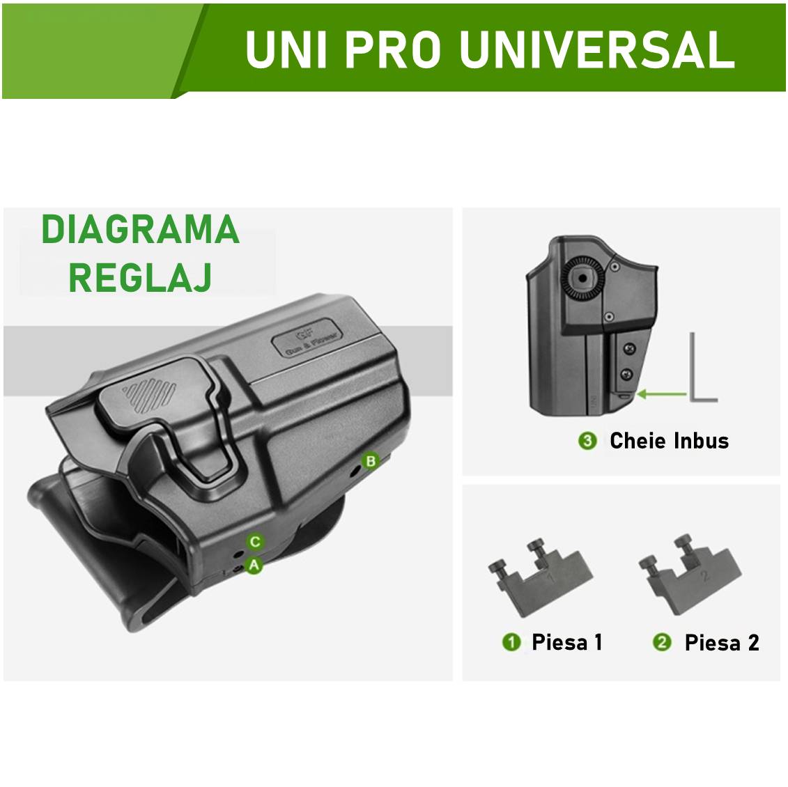 Toc pistol gun flower universal polimer