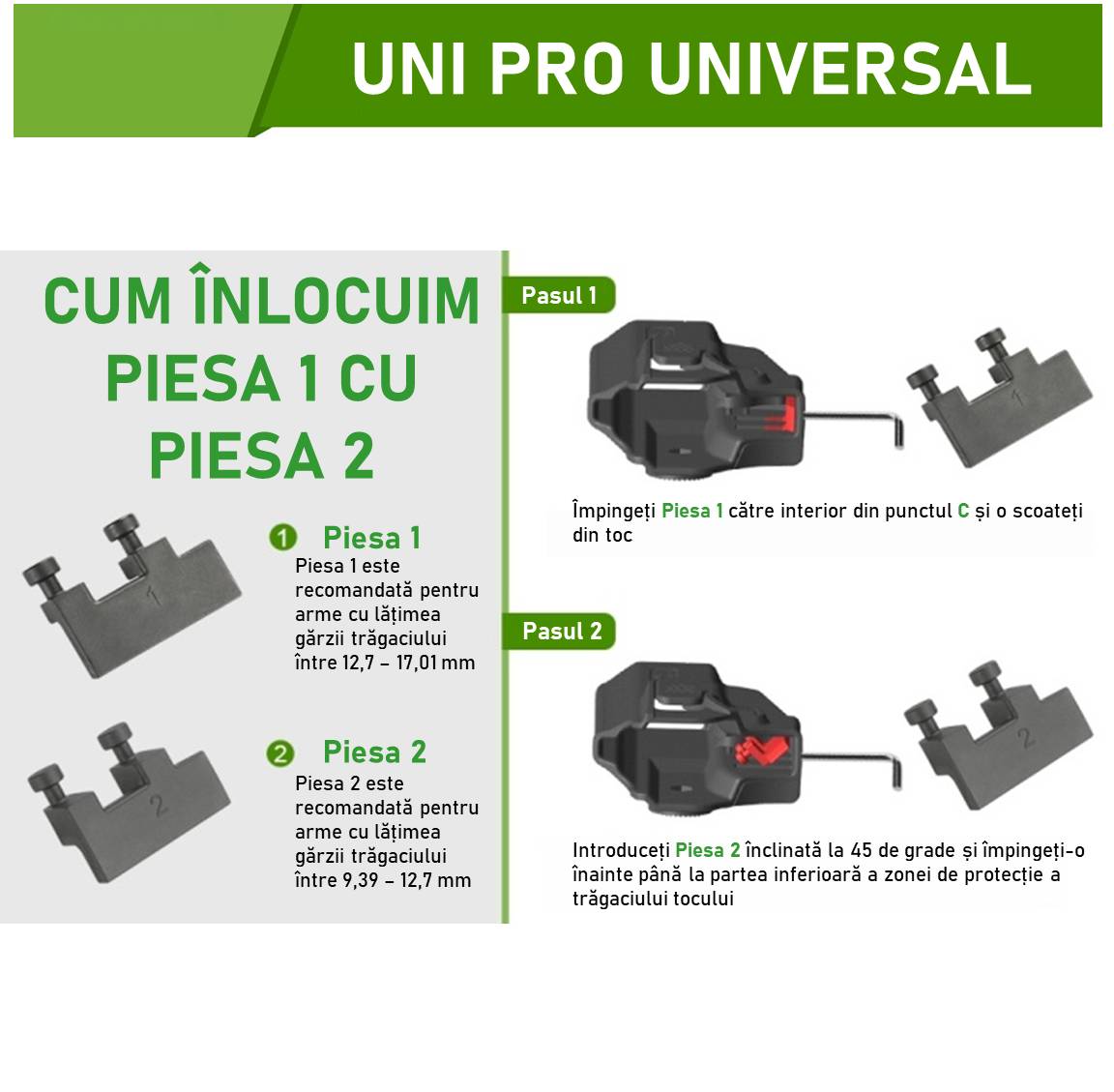 Toc pistol gun flower universal polimer