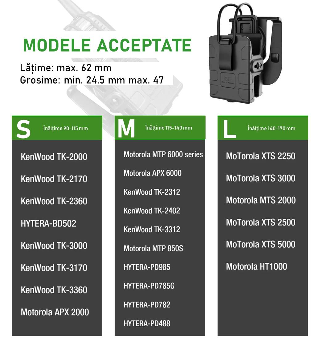 Toc statie radio Gun flower polimer